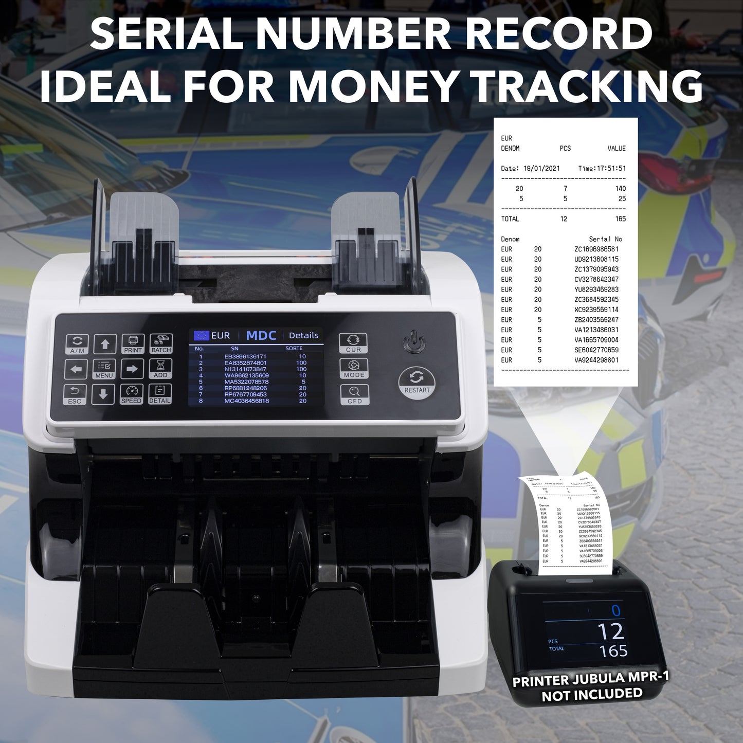 Jubula MV-500 Banknote Value Counter