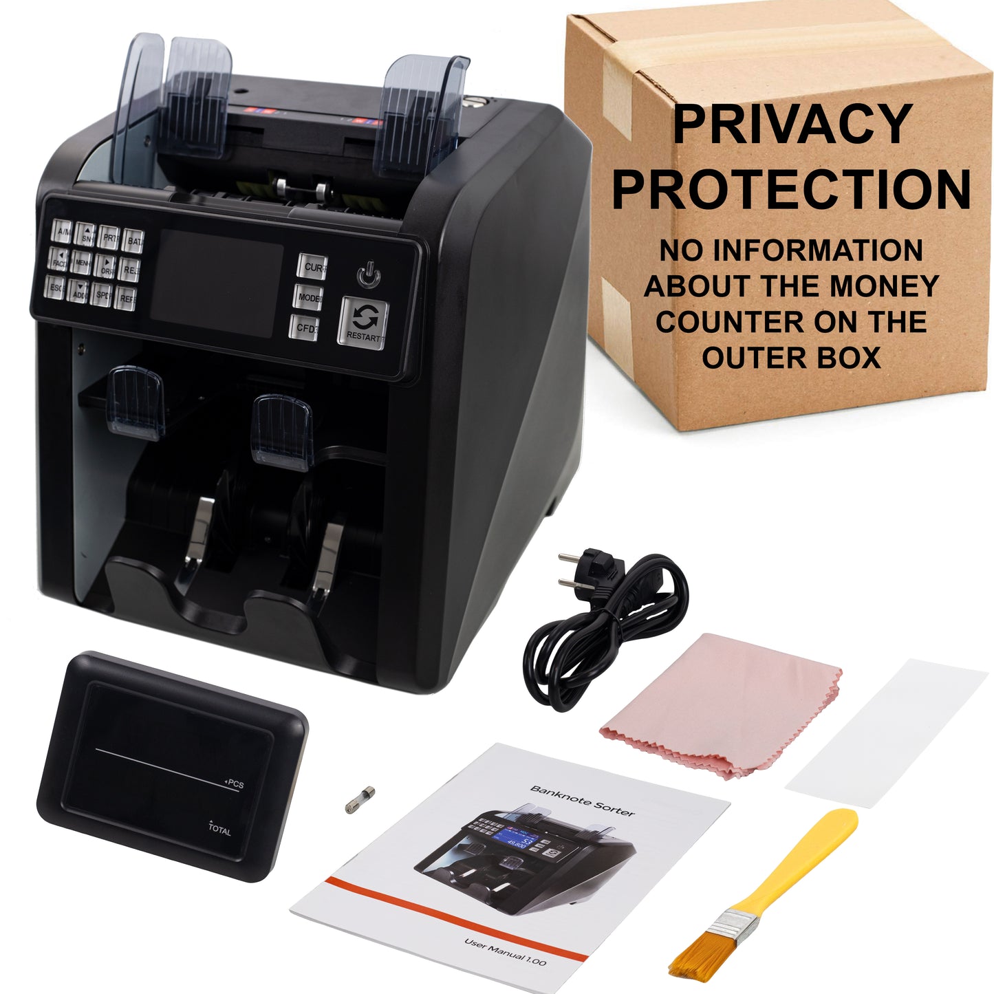 Jubula MV-600 Dual-Pocket Banknote Value Counter & Sorter